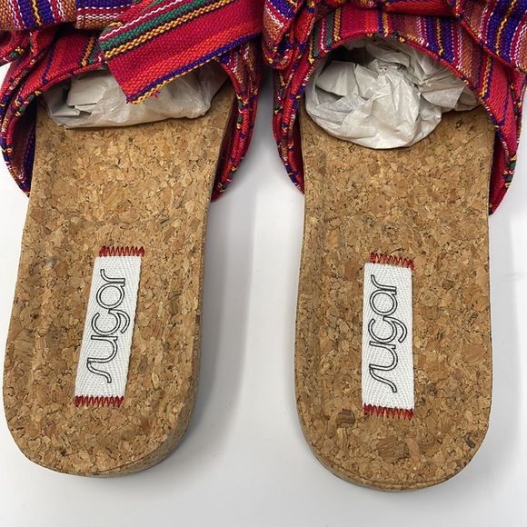 Sugar Women's Xenonc Twist-Tie Slide Sandals - Picture 7 of 12